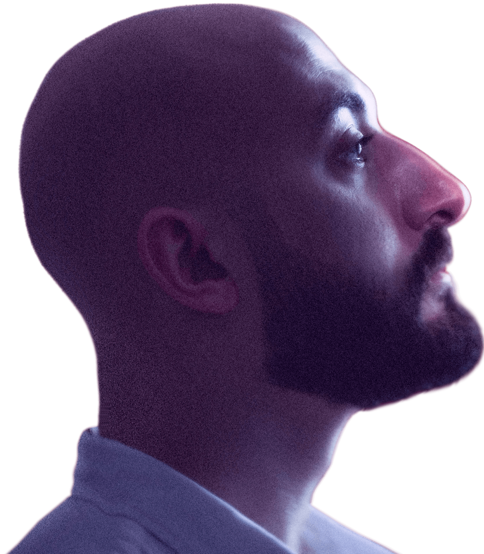 Side profile portrait